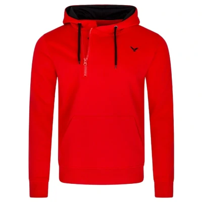 Image de VICTOR Team Red Sweat à Capuche Unisexe avec Fermeture éclair, Rouge, XL Mixte