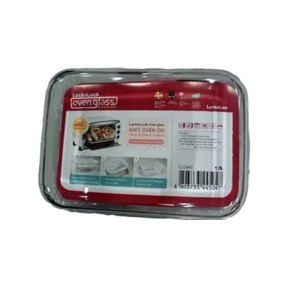 Image de Lock&amp;Lock LLG445 Plat/Boîte Rectangulaire en Verre 1 L