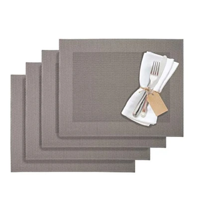 Image de Westmark Sets de table, 4 pièces, 42 x 32 cm, Synthétique, Gris/brun, édition Saleen : Home