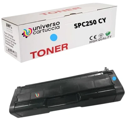 Image de universo cartuccia® 407544 Toner compatible avec Ricoh Aficio SP, C250, C250DN, C250E, C250SF, C250SFw, C261SFN, C261SFNW, C261DNW (SPC250 CYAN)