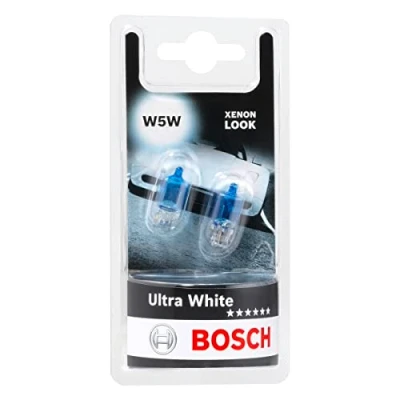 Image de Bosch W5W Ultra White lampes auto 12 V 5 W W2,1x9,5d 2 ampoules