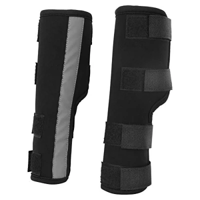 Image de Pssopp Protège coude pour Chien avec des Sangles réfléchissantes Aide en Cas de blessures au Ligament Entorses et Perte stabilité causées par l&#039;arthrite(L)