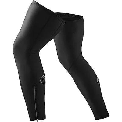 Image de Gonso Jambières pour Homme et Femme, Caoutchouc antidérapant sur la Cuisse Grande élasticité de Mouvement, éléments réfléchissants, Coupe ajustée, Unisexe, Noir, Taille M