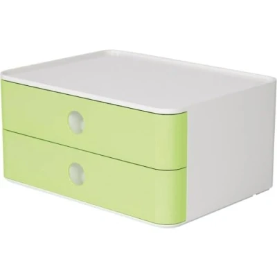 Image de HAN 1120 80 SMART BOX ALLISON Boîte de rangement empilable avec 2 tiroirs lime green