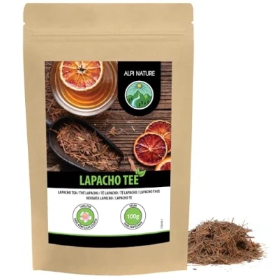 Image de thé lapacho, écorce de lapacho séchée, coupée, 100% naturel, pau d&#039;arco sans additifs (100 GR)