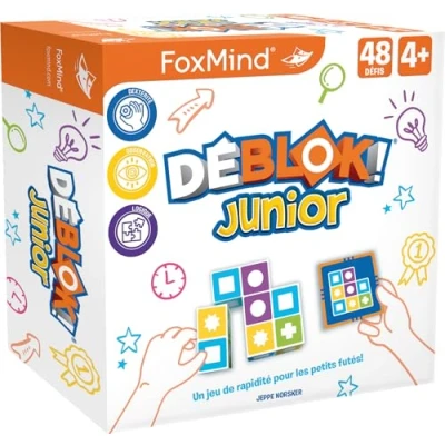 Image de Asmodee Foxmind Déblok Junior Jeux de société Enfants Jeu rapidité à partir 4 Ans 1 Joueurs 20 Min Version Française