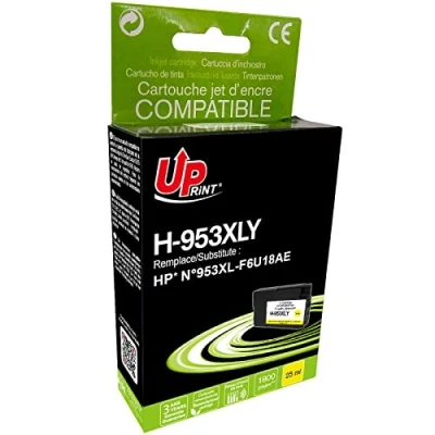 Image de Uprint Cartouche H953XLY Jaune Compatible avec 953xl F6U18AE