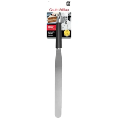 Image de GAULT&amp;MILLAU Spatule Droite Glaçage Précision et contrôle pour vos pâtisseries Ergonomique durable Lot de 1, La Collection Inox Brossé