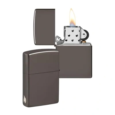 Image de Zippo Modèle Flamme Black Ice® Laser Engrave Briquet Coupe Vent, Rechargeable, dans Une boîte Cadeau de Haute qualité