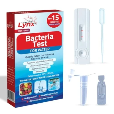 Image de Kit de Test bactéries coliformes pour E. coli, salmonelle, légionelle et beaucoup d&#039;autres souches dans l&#039;eau potable bactérien facile, rapide précis puits, du