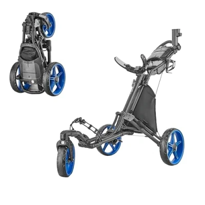 Image de Caddytek CaddyLite One Pivotant V8 Bleu Chariot de Golf Unisexe Adulte, Taille Unique