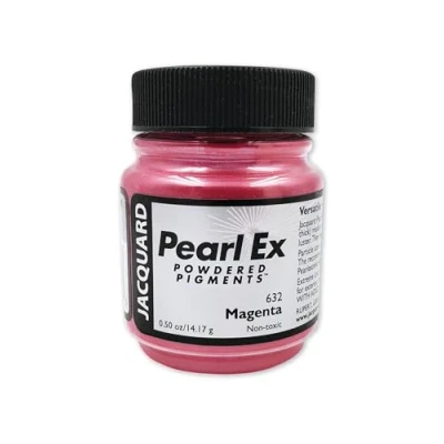 Image de Pearl Ex Pigment by Jacquard, Creates Metallic or Pearlescent Effect, .5 Ounce Jar, Magenta