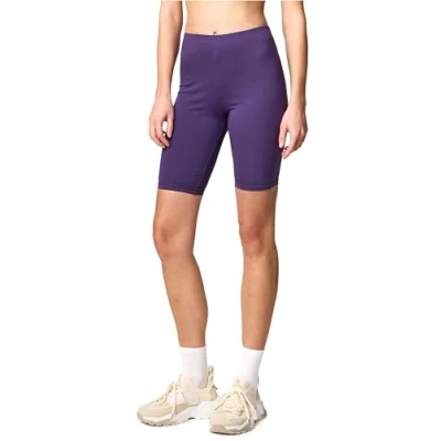 Image de Merry Style shorts Courts pour femmes en coton Legging Femme confortables de cyclisme parfait un usage quotidien et le sport MS10 200 (Pourpre,XL)