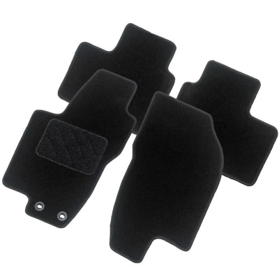 Image de AutoStyle TM MA543 Ensemble de tapis sol Textile avant et arrière 4 noir