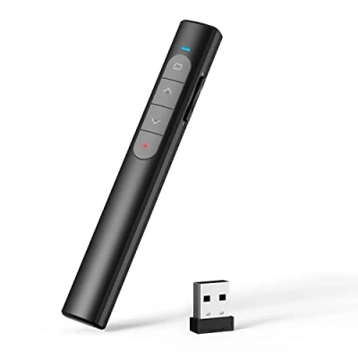 Image de SQAFGYR Telecommande Ordinateur Powerpoint Pointeur du Présentateur avec 2.4GHz USB pour Présentation, Enseignement, Bureau, Conférence