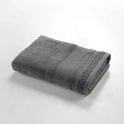 Image de douceur d&#039;intérieur, Drap de Douche (70 x 130 cm) Tendresse Anthracite, Eponge Unie