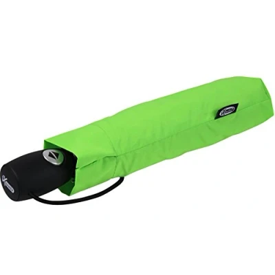 Image de iX brella mid class Parapluie de poche léger et solide avec fonction d’ouverture fermeture automatiques Vert fluo 95 cm