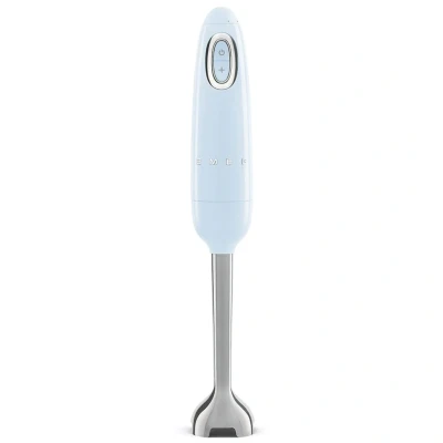 Image de Smeg, Mixeur Plongeant HBF11PBEU, Fonction Turbo et Système de Coupe Flowblend, avec Poignée Antidérapante, Range Cordon Intégré, Accessoires Non Inclus, Puissance 700W, Bleu Azur