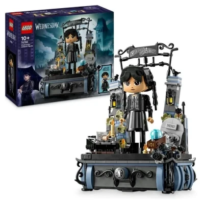 Image de LEGO Mercredi Figurine de Addams Set à Collectionner pour Enfants Jouet Transformer avec des éléments Amusants Jeu Riche en mystère et Aventure 76780