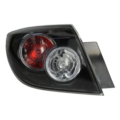 Image de TYC 11 11804 01 2 Feu arrière gauche Partie extérieure noir sans porte lampe MAZDA: 3 5 portes