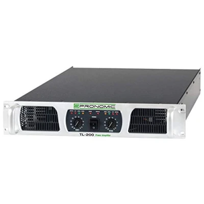 Image de Amplificateur de puissance Pronomic TL 200 stéréo avec 2x 500 watts sous 2 ohms Ventilateur à régulation température Mode parallèle, et bridge Type AB