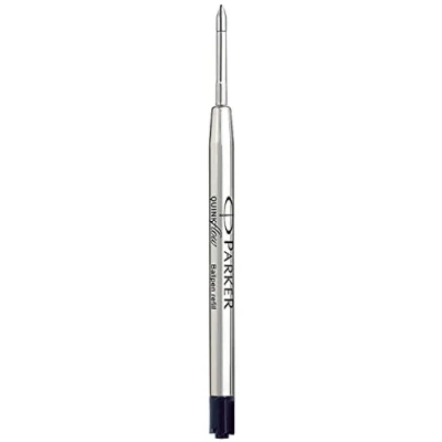 Image de Parker QuinkFlow Mine de rechange pour stylo à bille (largeur trait moyen, encre noire, Pack 2)