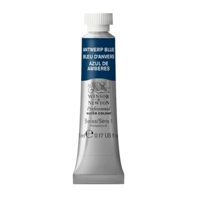 Image de Winsor &amp; Newton Aquarelle Professionnel Peinture Aquarelle, Haute Luminosité, Résistante à la Lumière, Qualité Archive, Tube de 5 ML, Couleur Bleu d&#039;Anvers