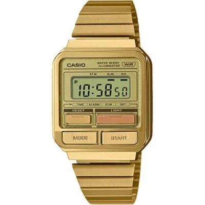 Image de Casio Front Button Series Unisex Montre à affichage digital goldcoloured, Taille: One Size, Gold coloured