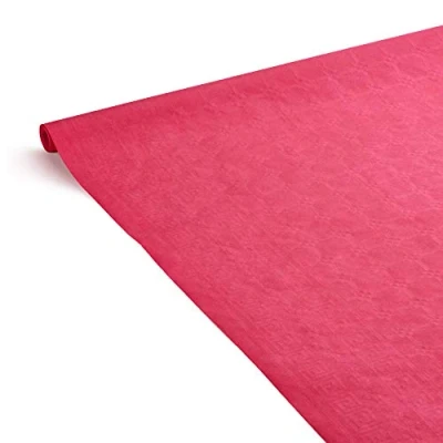 Image de LE NAPPAGE ARTS DE LA TABLE Nappe Fuchsia en Papier damassé 1,18x6m