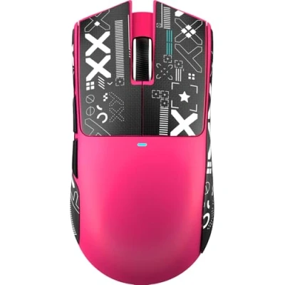 Image de ATTACK SHARK X11 SE Souris Gaming sans Fil, Capteur PixArt PAW3311, BT/2.4G Fil/Câblé, 22000 DPI, 65 Heures d&#039;Autonomie, Gamer/Bureau pour Win11/Xbox/PS/Mac (Rouge Baie + Ruban)