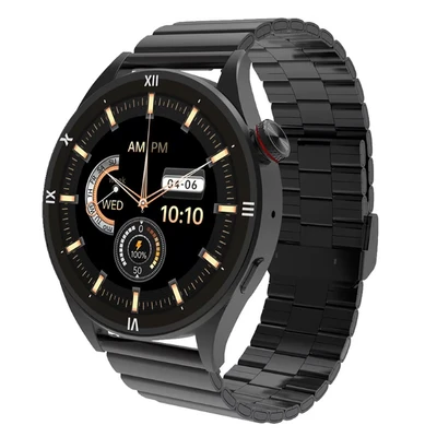 Image de Montre Connectée FW66 IP66 IRON R avec Bracelet Métal Maxcom Noir
