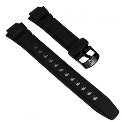 Image de Genuine Casio Replacement Watch Strap 10212268 for W 213 1AVSW, AQ 180W 7BW + Other Models, Résine, 0