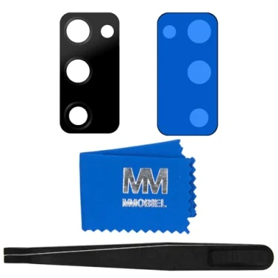 Image de MMOBIEL Lentille en Verre pour Caméra Arrière Compatible avec Samsung Galaxy S20 FE / 5G 2020 Vitre Appareil Photo Double Face Adhésif Pincettes et Chiffon Inclus Noir