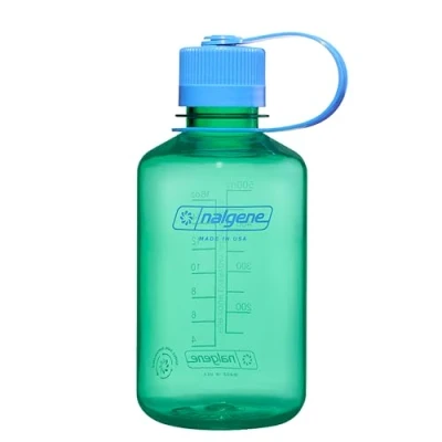 Image de Nalgene Bouteille d&#039;eau légère en Tritan sans BPA incassable pour randonnée, gym, 473,6 g, ouverture étroite, vert pastel