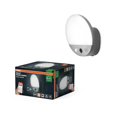 Image de OSRAM SMART+ applique d&#039;extérieur WiFi ROUND, caméra, capteur, gris