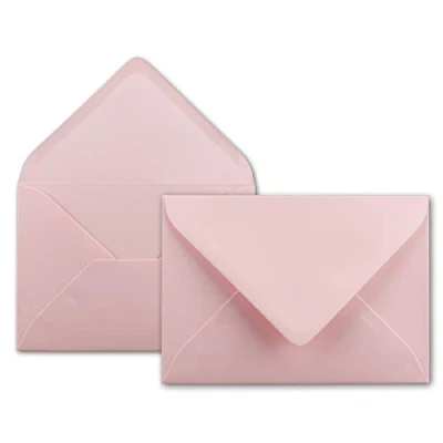 Image de Lot d&#039;enveloppes Neuser 80 g/m² Format B6  175 x 125 mm Bande collante à humidifier 150 Umschläge Rosa