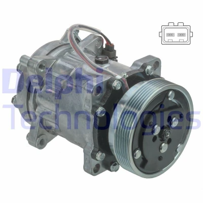 Image de DELPHI CS20491 Compresseur De Climatisation 7H15 PAG 46 VOLKSWAGEN: Transporter 5 Bus, 5, Multivan (7HM