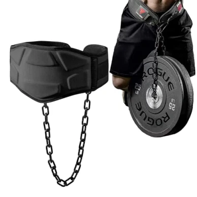 Image de TAVIEW Ceinture de Dips avec Chaîne Lestée pour Tractions Robuste Entraînements Hommes et Femmes Musculation