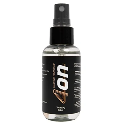 Image de 4on TotalDry Spray Anti transpirant pour les mains. non collant et neutre réduire la transpiration des mains maximiser l&#039;adhérence. Convient à tous sportifs