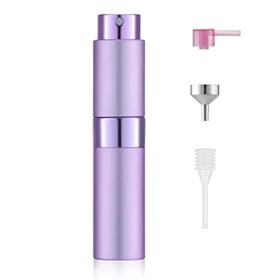Image de atomiseur de parfum Touréal 8 ml vide, flacon pulvérisateur, contenant parfum, rechargeable (violet)