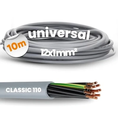 Image de Lapp 1119212 Ölflex Classic 110 Câble de commande en PVC 12 x 1 mm² avec conducteur protection vert/jaune G1,0 I fils 10 m