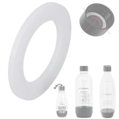 Image de 1 joint torique de rechange pour couvercle des bouteilles en PET / plastique la machine à gazéifier compatible avec Sodastream D57 Snapworld Kaffee