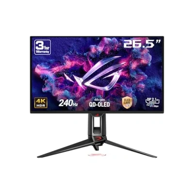 Image de ASUS ROG Swift OLED PG27UCDM écran plat de PC 67,3 cm (26.5&#039;) 3840 x 2160 pixels 4K Ultra HD QD Noir Neuf
