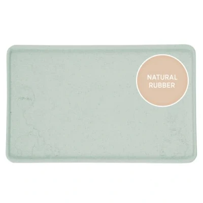 Image de HEVEA Set de Table Enfant en Caoutchouc Naturel Alternative au Silicone et Plastique, Upcyclés &amp; sûres (Vert Menthe)