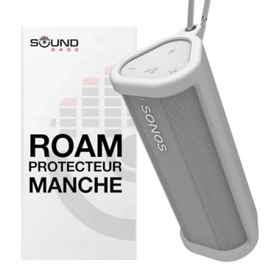 Image de Sound bass Étui de Protection en Silicone Robuste pour Sonos Roam &amp; SL Blanc Protégez Votre Haut Parleur Bluetooth sans Fil utilisant Cette Housse/Housse