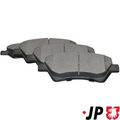 Image de JP GROUP 4363601810 Jeu de plaquettes frein Essieu avant contact signal d&#039;usure exclu RENAULT: Kangoo I, SCENIC 2, MEGANE 2