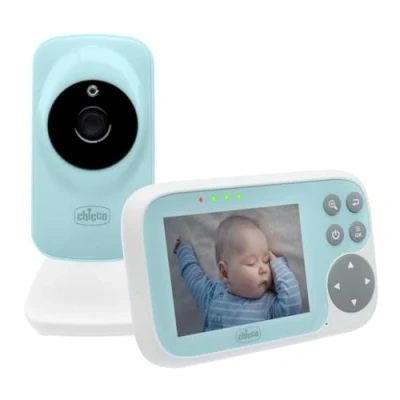 Image de Chicco, Babyphone Video Start, avec écran Couleur 3,2, portée de 200 m, Vision Nocturne Infrarouge, Fonction Smart Eco Mode, Batterie Rechargeable