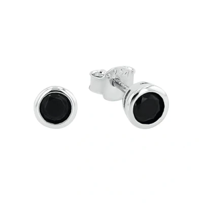 Image de Amor boucles d&#039;oreilles clous pour femme en argent sterling 925, avec zircone synthétique, 0,5 cm, argent, livrées dans une boîte cadeau, 9131730