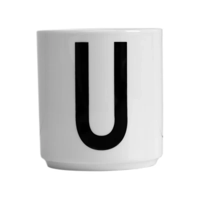 Image de Design Letters Tasse a Cafe (A Z) Cadeau Noel Homme, Femme Idéal pour Decoration Noel, Table Porcelaine Mug avec Initiale Cappuccino à thé, 250 Ml