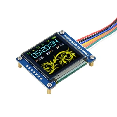 Image de Waveshare 1.5inch RGB OLED Display Module 128x128 Pixels 16 bit High Color SPI Interface with Embedded Controller